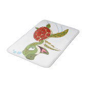 Glückliche Schildkröte Badematte (Schrägansicht)