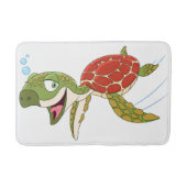 Glückliche Schildkröte Badematte (Vorderseite)