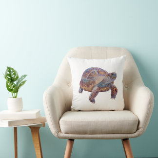 Glückliche Schildkröte Kissen