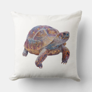 Glückliche Schildkröte Kissen