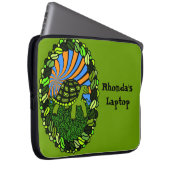 Glückliche Schildkröte-Laptop-Hülse Laptopschutzhülle (Vorne Rechts)