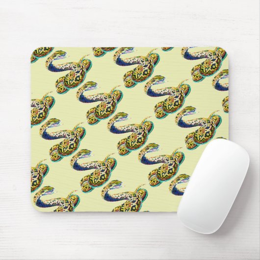 Glückliche Schlange Mousepad (Mit Mouse)