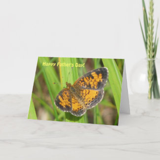Glückliche Schmetterlingskarte des Vaters Karte