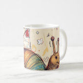 Glückliche Schneckenpost-Mug Kaffeetasse (VorderseiteRechts)