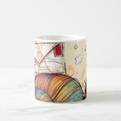Glückliche Schneckenpost-Mug Kaffeetasse (Mittel)