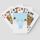 Glückliche Schneemänner Spielkarten (Rückseite)