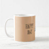 Glückliche schwarze Fledermaus Kaffeetasse (Links)