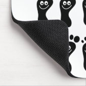 Glückliche schwarze Füße Mousepad (Ecke)