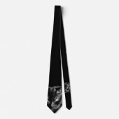 Glückliche schwarze Katze passt Sie auf Krawatte (Vorderseite)