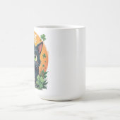 Glückliche schwarze Katze: St. Patrick's Day Clove Kaffeetasse (Mittel)