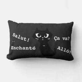 Glückliche schwarze Katzen Gruß & Special R Lendenkissen