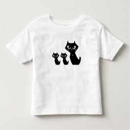 Glückliche schwarze Katzen Kleinkind T-shirt