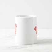 Glückliche Schwein-Ikone Kaffeetasse (Mittel)