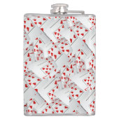 Glückliche Sevens Poker Cards, Flachmann (Rückseite)