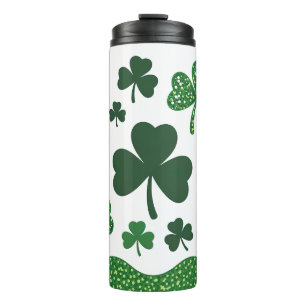 Glückliche Shamrocks Thermosbecher