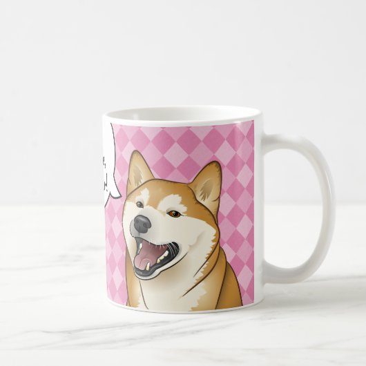 Glückliche Shiba Inu japanische "Hunde sind Liebe Kaffeetasse (Rechts)