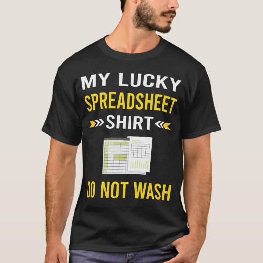 Glückliche Shirt-Tabellenkalkulationstabellen T-Shirt (Vorderseite)