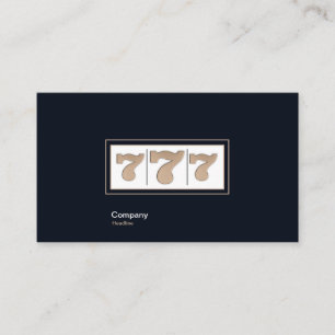 Glückliche sieben visitenkarte