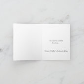 Glückliche Single-Bewusstseins-Tagesgruß-Karte Feiertagskarte (Innenseite)