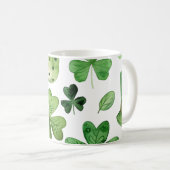 "Glückliche Sips mit St. Patrick's Kleeblatts!" Kaffeetasse (VorderseiteRechts)