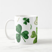 "Glückliche Sips mit St. Patrick's Kleeblatts!" Kaffeetasse (Links)