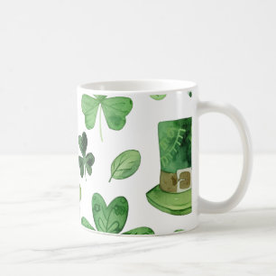 "Glückliche Sips mit St. Patrick's Kleeblatts!" Kaffeetasse
