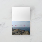 Glückliche Sommergrusskarte mit Naturwunder Feiertagskarte (Innenseite)