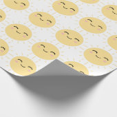 glückliche Sonne Geschenkpapier (Ecke)