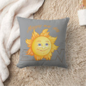 Glückliche Sonne Kissen (Decke)