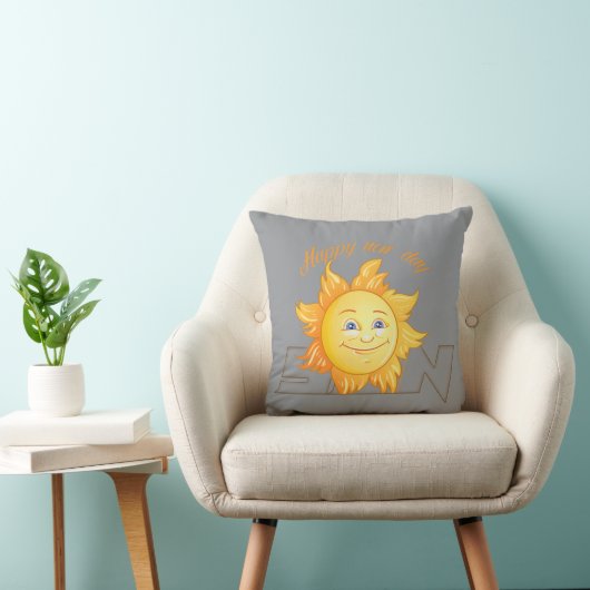 Glückliche Sonne Kissen (Stuhl )