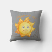 Glückliche Sonne Kissen (Rückseite)