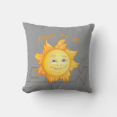 Glückliche Sonne Kissen (Vorderseite)