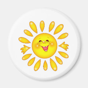 glückliche Sonne Magnet