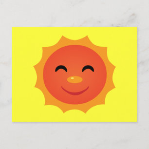 Glückliche Sonne Postkarte