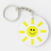 glückliche Sonne Schlüsselanhänger (Vorderseite)