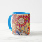 Glückliche Sonnen Tasse (Vorderseite Links)