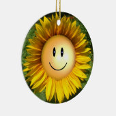 Glückliche Sonnenschein-Blume Keramikornament (Rechts)