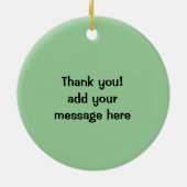 Glückliche Spaghettis und Fleischklöschen Keramik Ornament (Hinten)