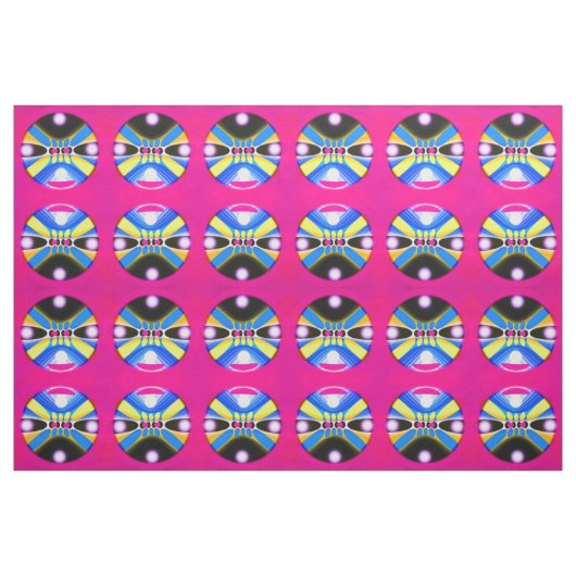 Glückliche Sphären Stoff (Fat Quarter (45,7 x 55,9 cm))