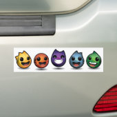 Glückliche Sphereheads Gruppe Autoaufkleber (Auf Auto)