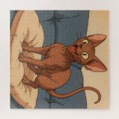 Glückliche Sphynx-Katze Puzzle (Horizontal)