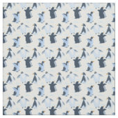 Glückliche spielerische Pinguine Stoff (Muster)