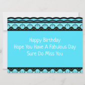 Glückliche Spielkarte zum Geburtstag Spaß Ankündigung (Rückseite)