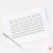 Glückliche Spuren - Ameise #1 Rechteckiger Aufkleber (Umschlag)