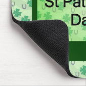 Glückliche St Patrick ' s-Tag Mousepad (Ecke)