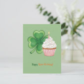 Glückliche St. Patrick Geburtstagskarte Feiertagskarte (Stehend Vorderseite)