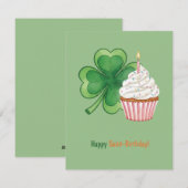 Glückliche St. Patrick Geburtstagskarte Feiertagskarte (Vorne/Hinten)