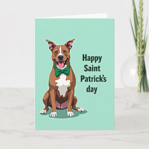 Glückliche St. Patrick-Hunde-Tag-Karte Karte