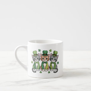 Glückliche St. Patrick’s Day-Kätzchen-47474 Espressotasse
