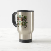 Glückliche St. Patrick’s Day-Kätzchen-47474 Reisebecher (Vorderseite Links)